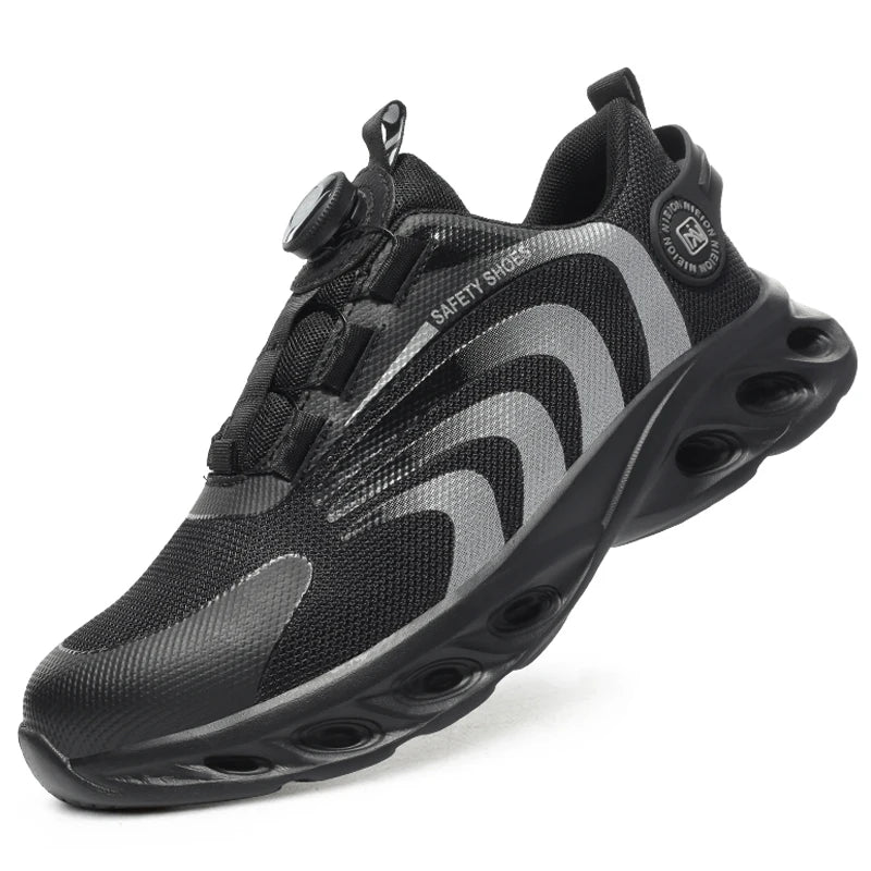 أحذية أمان خفيفة الوزن للرجال مزودة بإبزيم دوار