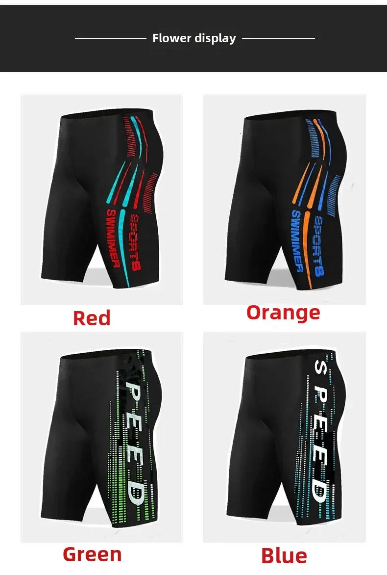 شورت سباحة رجالي بخمس نقاط مقاس كبير