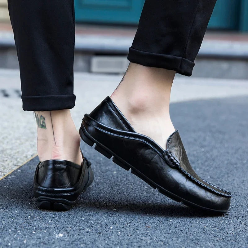 Men Genuine Leather Casual Loafers