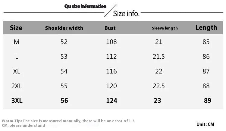 Size chart for Sweet Casual Maternity T-Shirt Dress, including measurements for different sizes M to 3XL in centimeters.