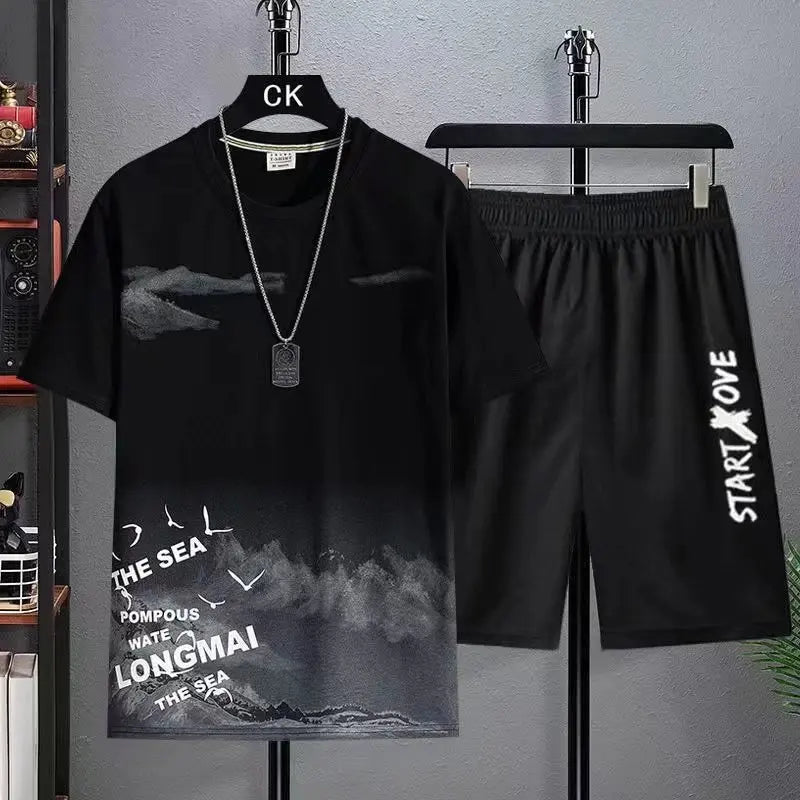 Men’s Summer Shorts & T-Shirt Set