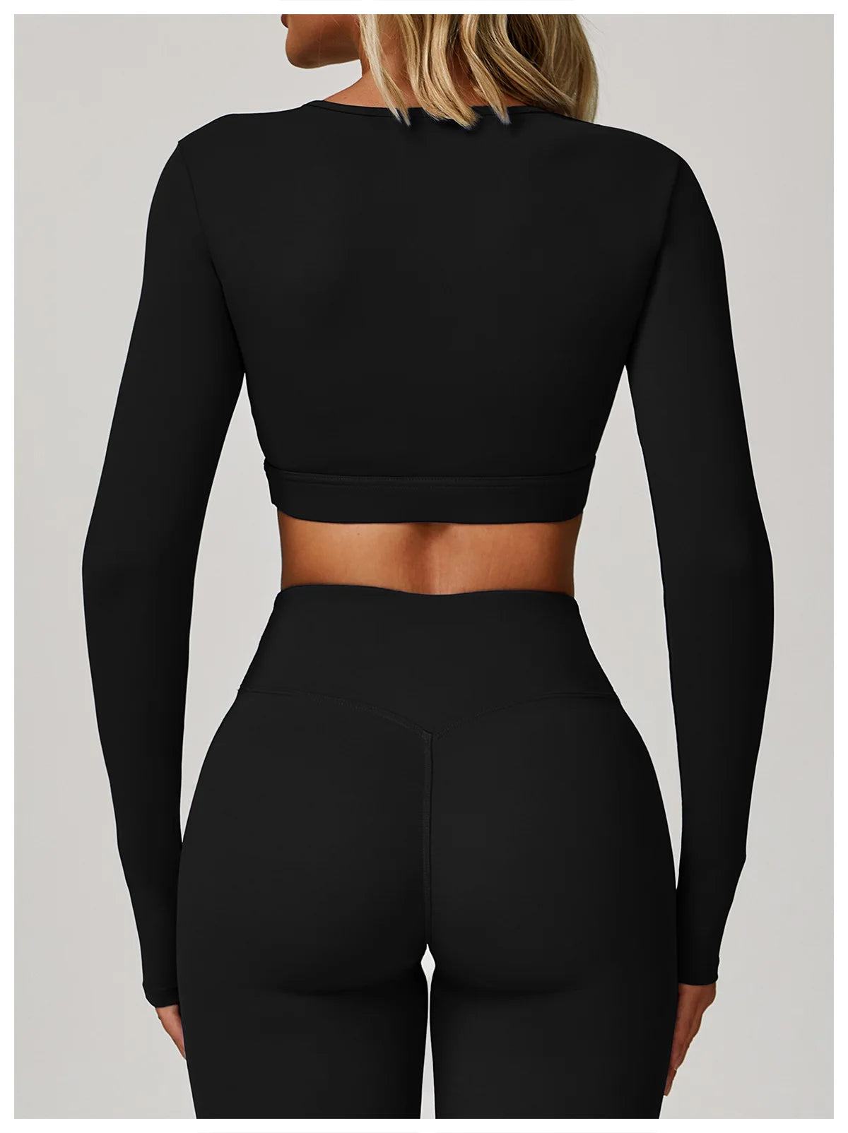 Women's Hollow Out Long Sleeve Yoga Shirt – Gym Workout Running Top