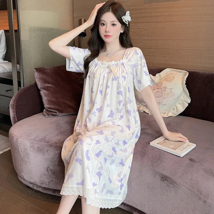 Women 5XL Cotton Sleep Dress