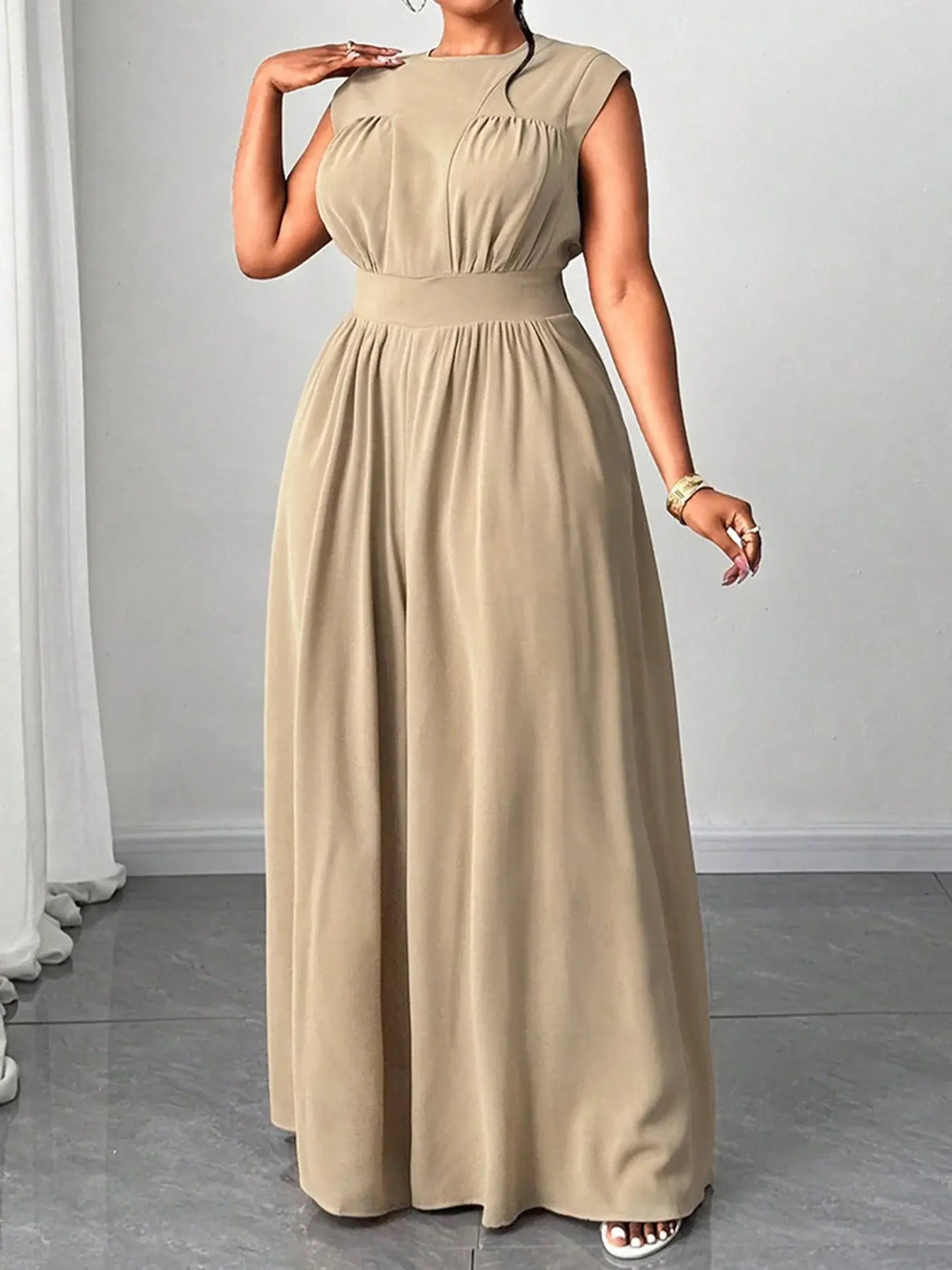 رومبير مطبوع عليه زهور للنساء بمقاسات كبيرة