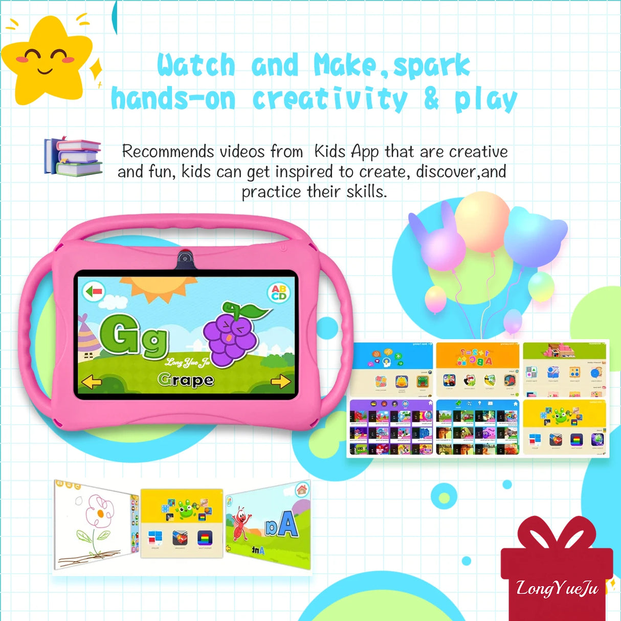 Kids 7-Inch Android Tablet with Parental Control