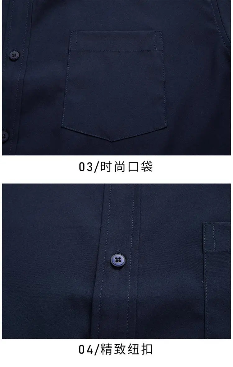 Men Plus Size Work Shirt