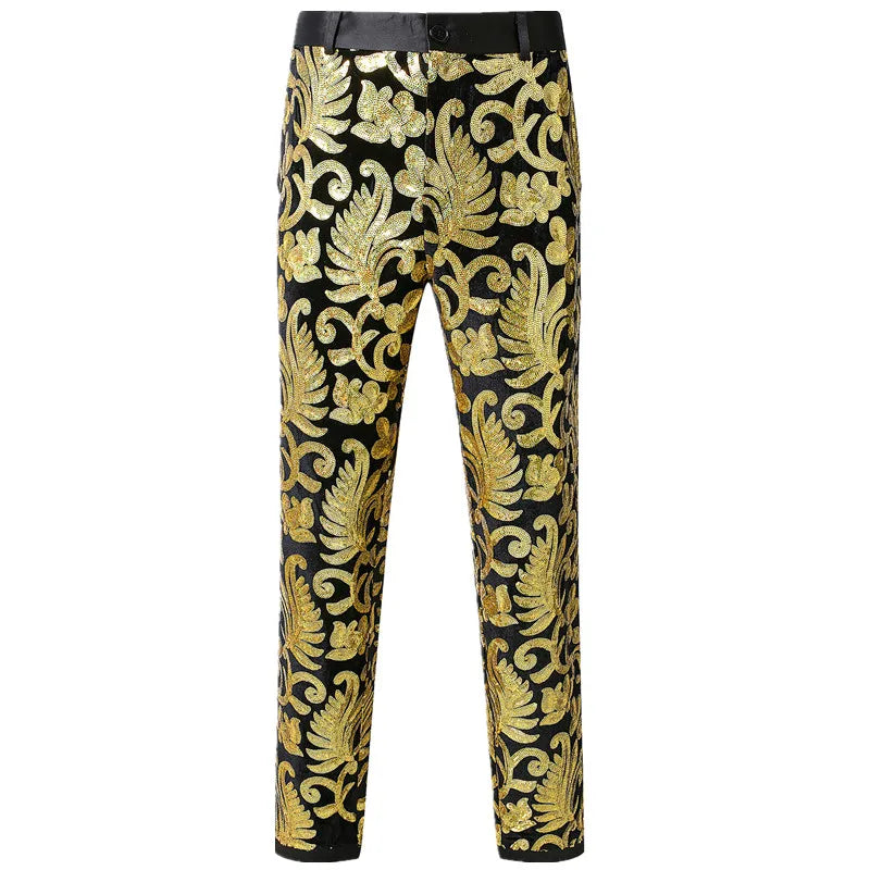 Men Luxury Sequin Party Suit Set