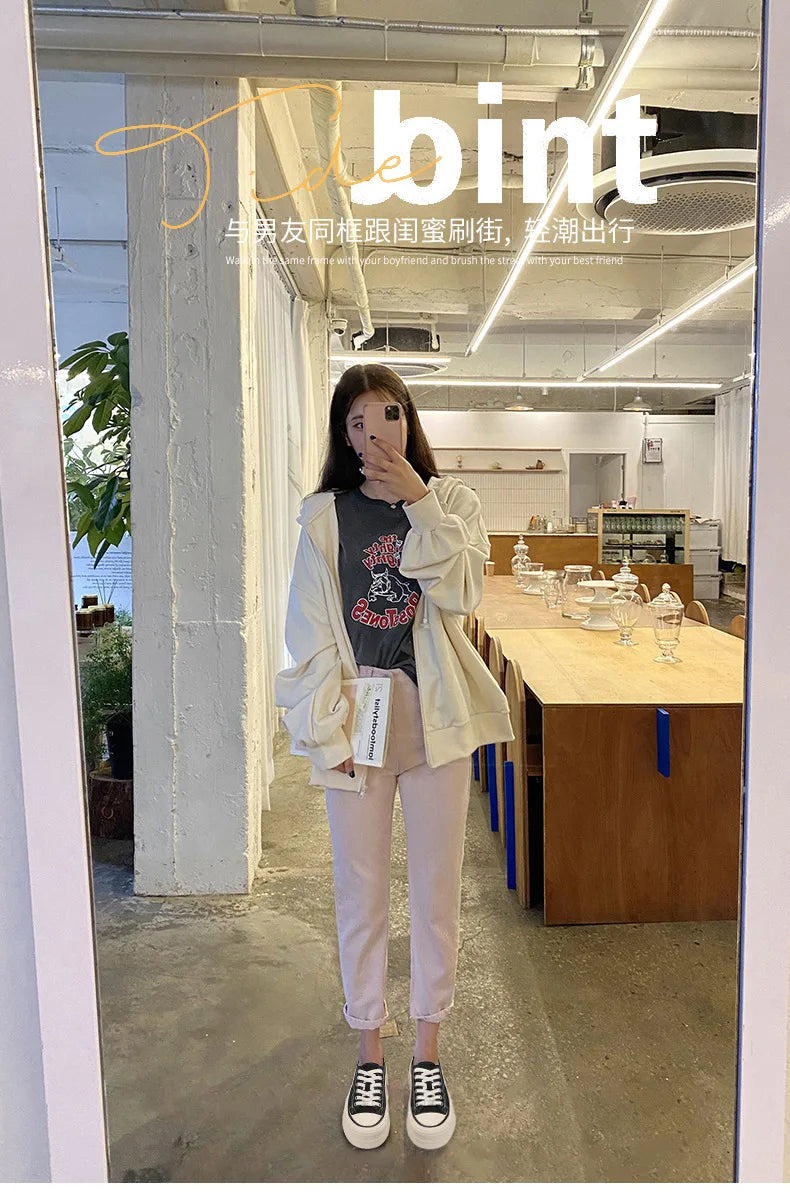 Women Canvas Shoes Black White Platform Sneakers