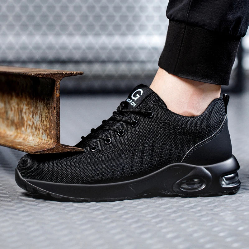 أحذية أمان للجنسين قابلة للتهوية بأصابع فولاذية