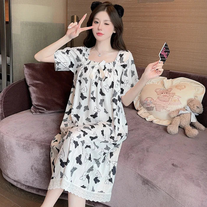 Women 5XL Cotton Sleep Dress