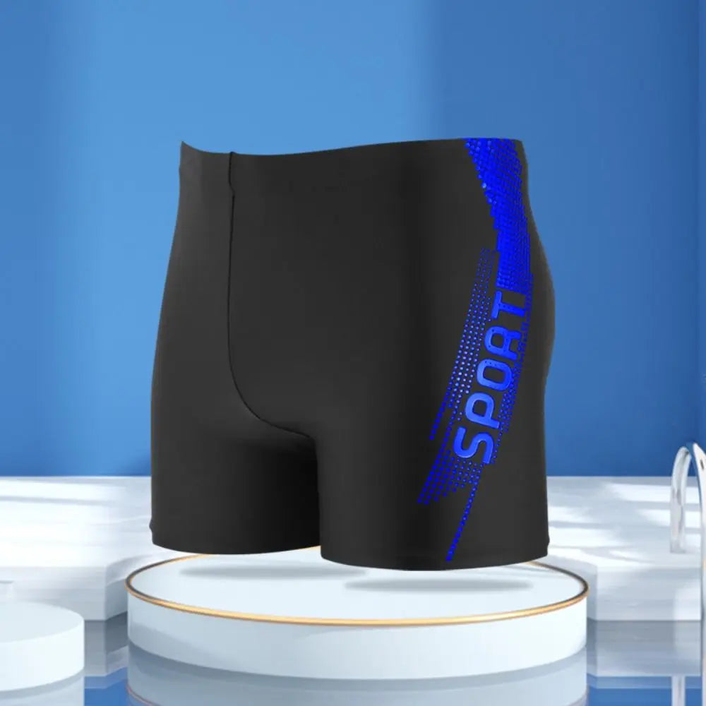 شورت سباحة رجالي مطبوع بمقاسات كبيرة