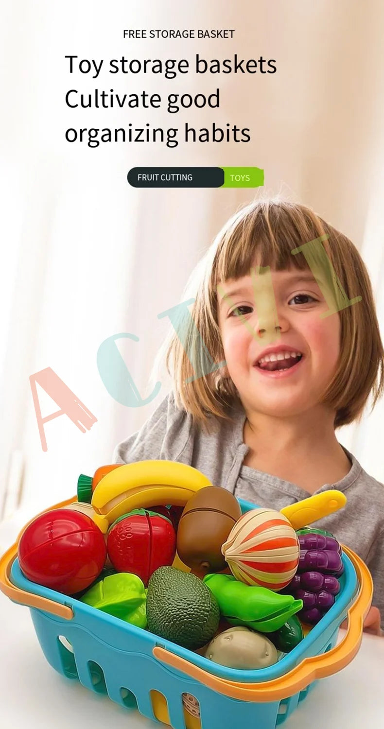 Kids Pretend Play Kitchen Food Set