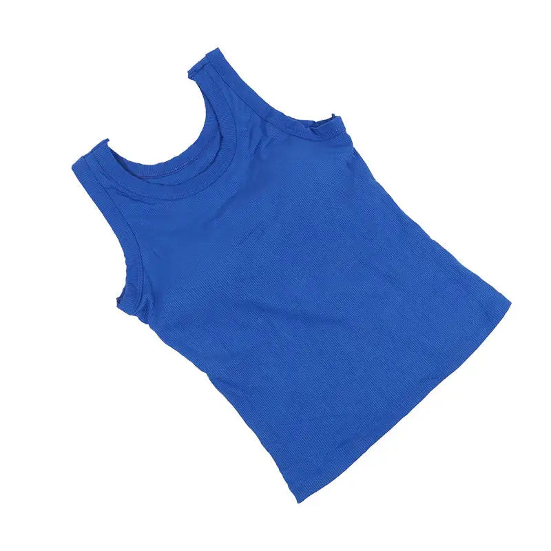 SlimCotz™ Padded Cotton Blue Spaghetti Camisole, Breathable, Summer Slim Fit Women's Vest