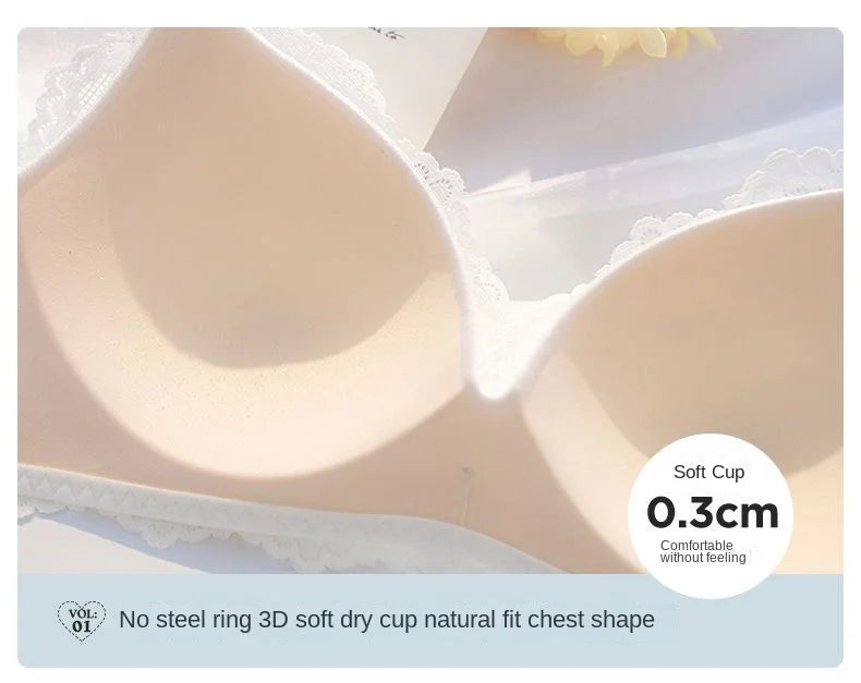 Women Vintage Lift Bra Set