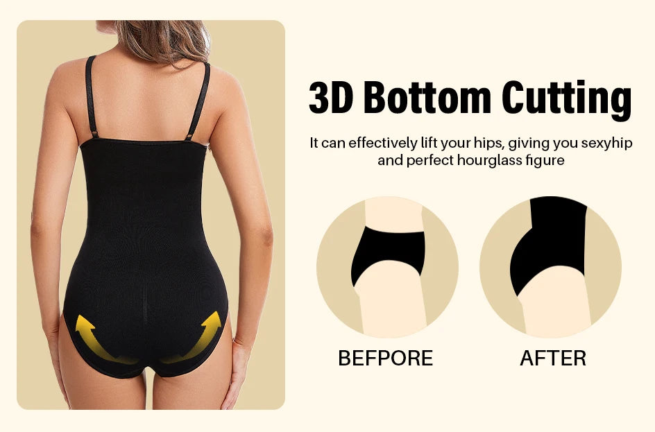بدلة جسم نسائية ضيقة مفتوحة من الأسفل