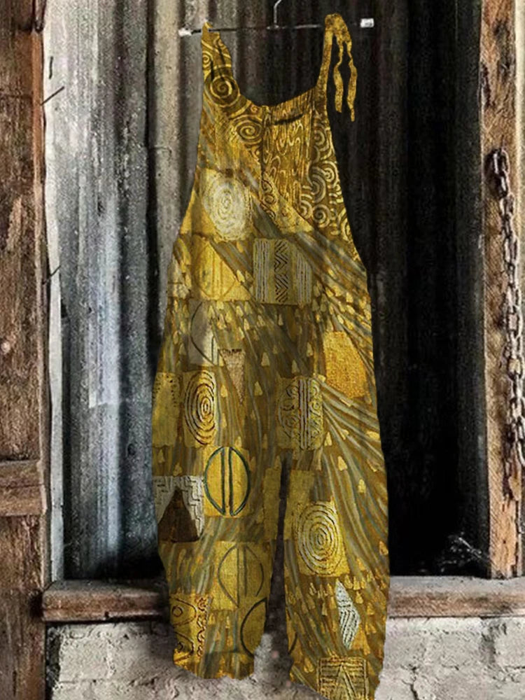 شورت نسائي من قطعة واحدة بطبعة تجريدية