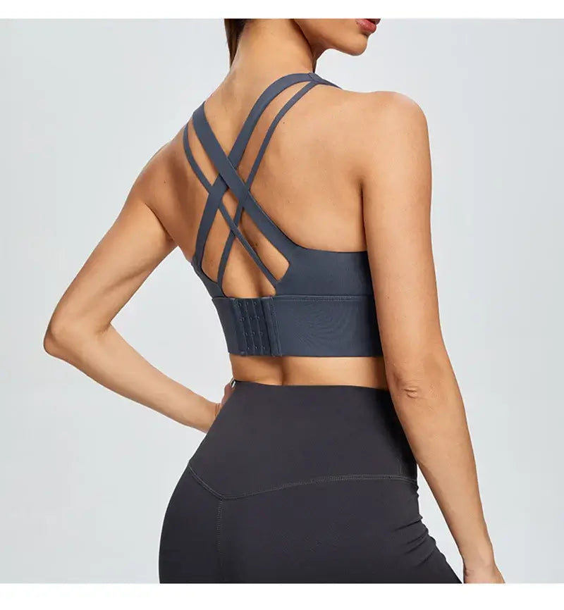 حمالة صدر رياضية نسائية بظهر متقاطع مقاس كبير