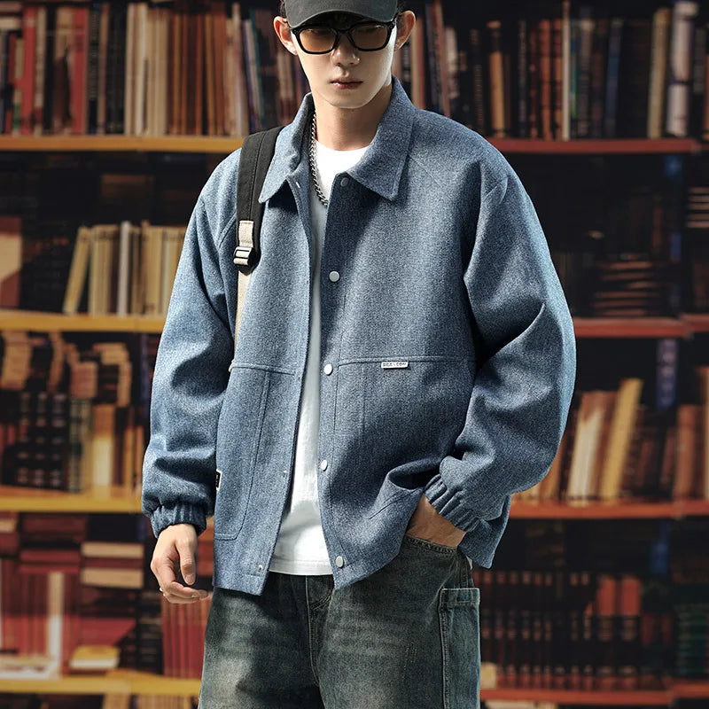 Men's Plus Size Vintage Casual Jacket