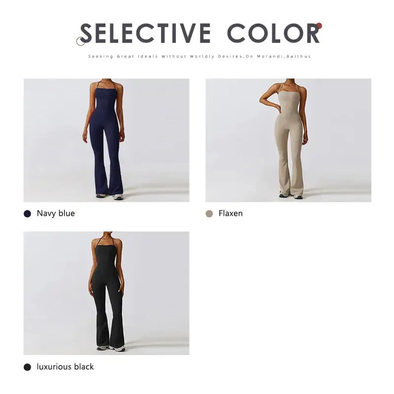 جمبسوت يوغا نسائي مفتوح الظهر