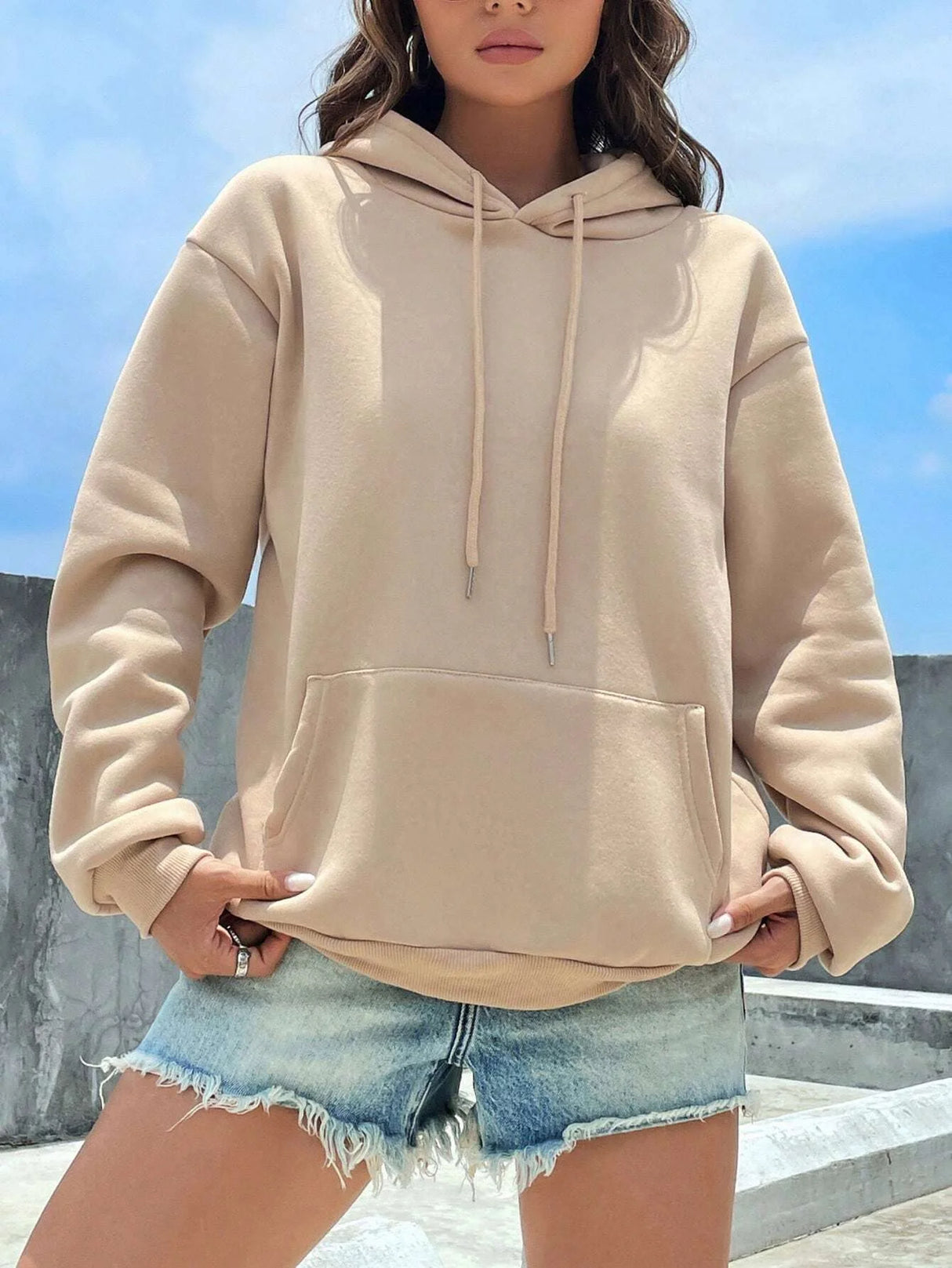 Solid Pocket Hoodie