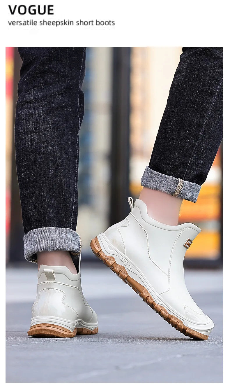 Men Waterproof Rain Boots