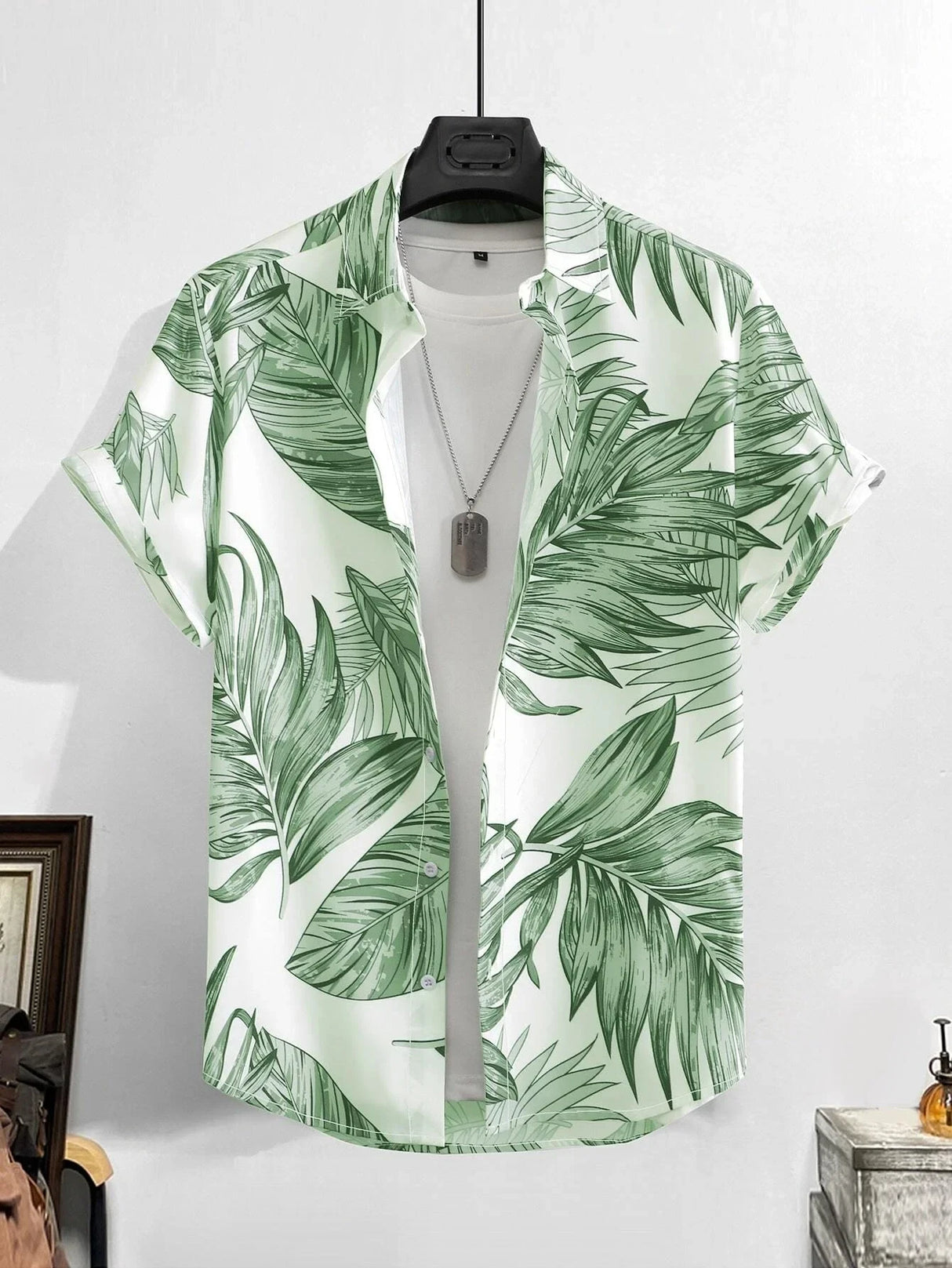 Men Tropical Hawaiian Shirt