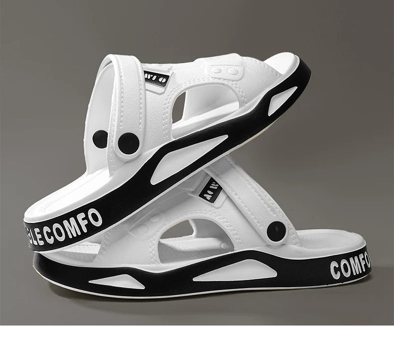 صنادل رجالية بنعل سميك من مادة إي في إيه