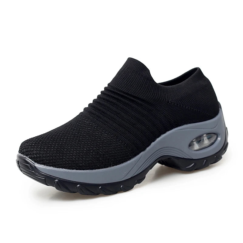 Women Sneakers Breathable Mesh Platform Shoes