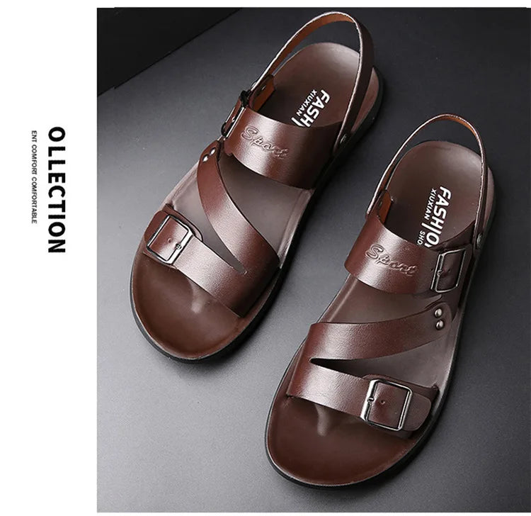 Men Soft Sole Leather Sandals