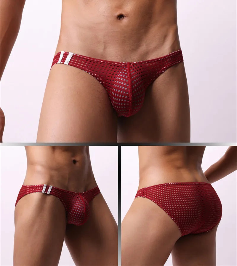 Men's Sexy Mesh Briefs – U Convex Low Rise