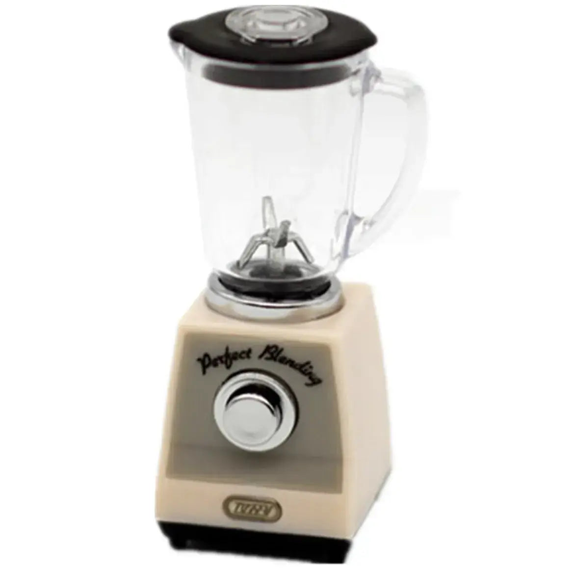 Vintage style blender with clear jar and adjustable knob, perfect for smoothies and blending in the kitchen.