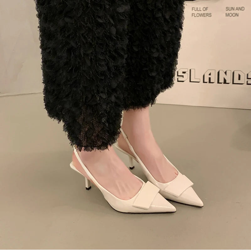 Pointed Toe Slingback Heels – Summer 2025
