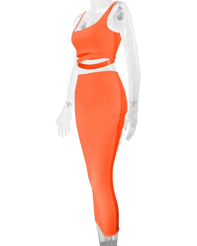 Chic Party Night Dress – Two Piece Set for Women