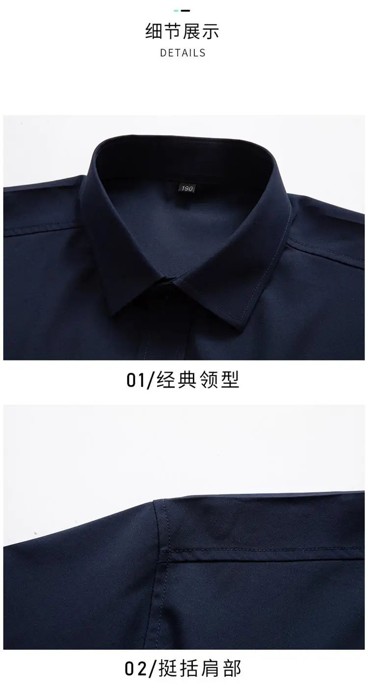 Men Plus Size Work Shirt