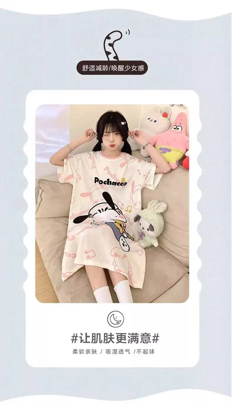 Sanrio Kuromi Cute Pajamas Cosplay Costume