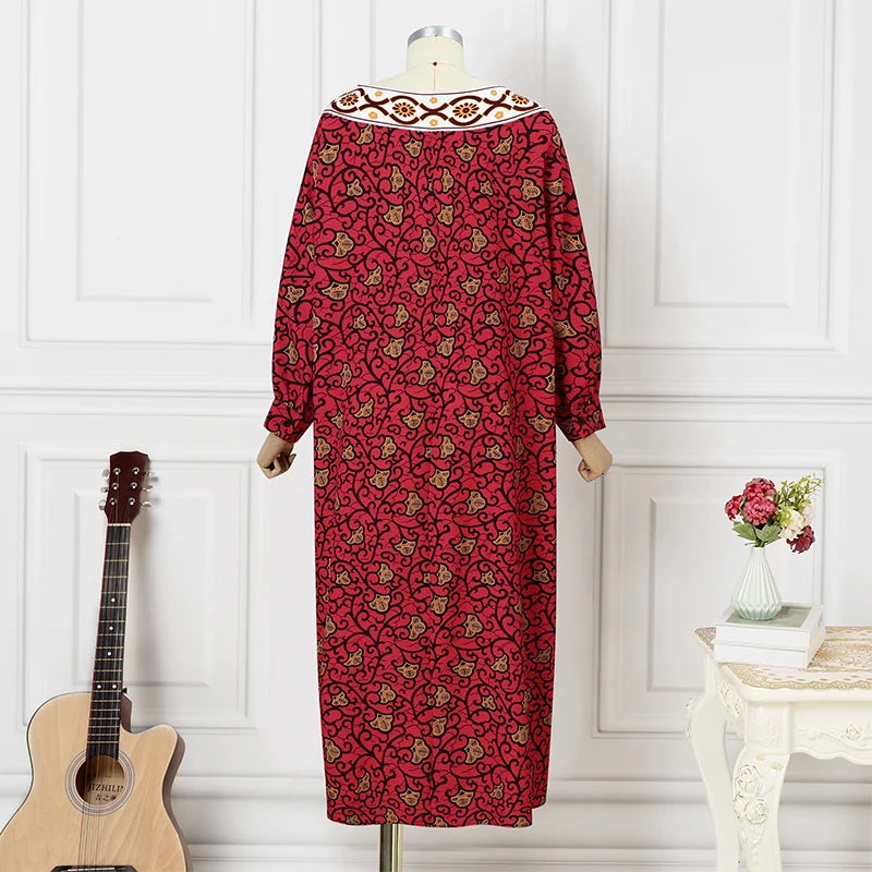 فستان ماكسي بوهو باتوينغ نسائي