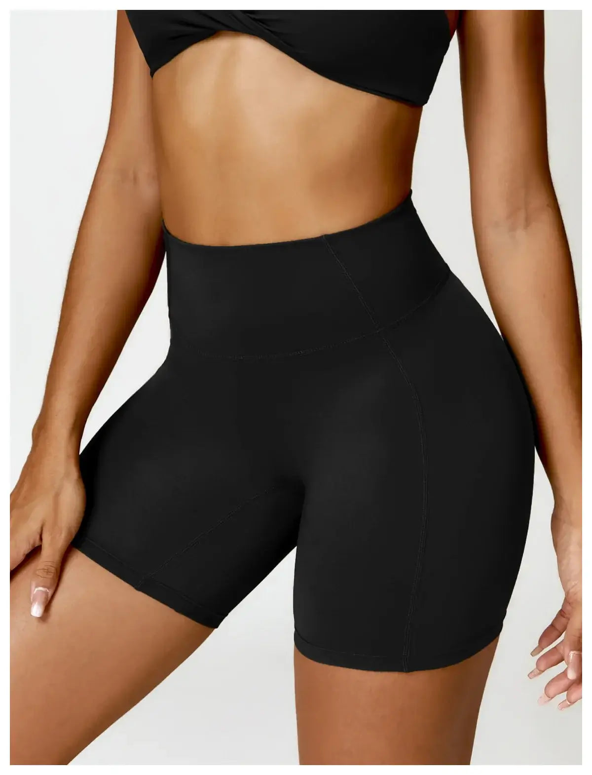Women High Waist Yoga Fitness Shorts