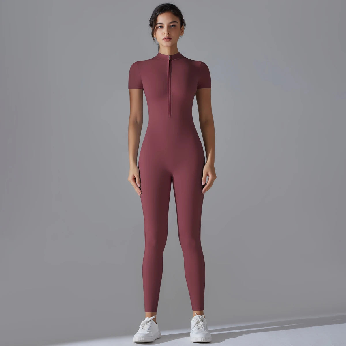 Women's Breathable Sports Yoga Bodysuit – Quick Dry Fitness Jumpsuit