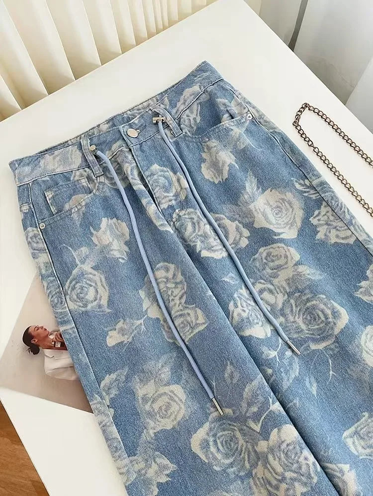 High Waist Slim Street Style Jeans