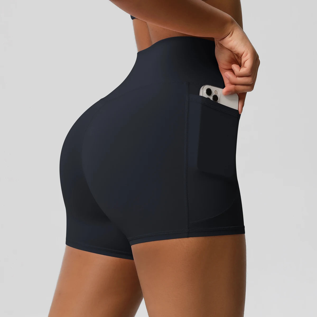 Women's Pocketed Fitness Yoga Shorts