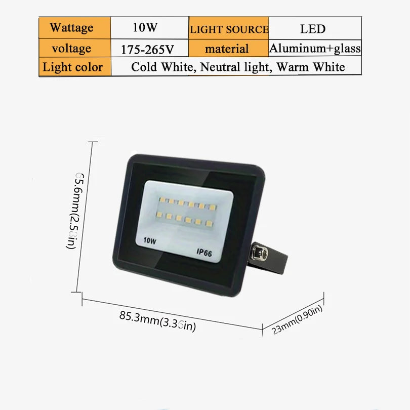 Waterproof LED Outdoor Spotlight