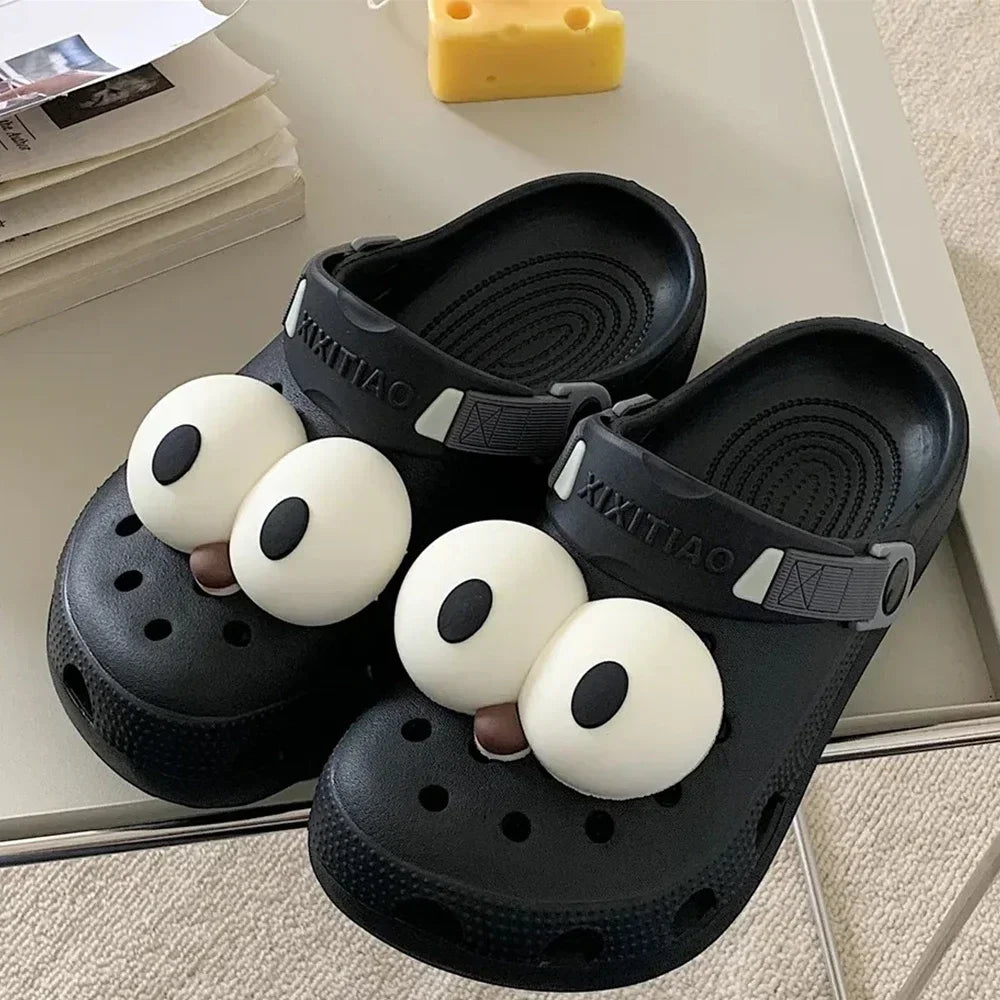 Women Funny Eye Shoe Charms Cute Accessories