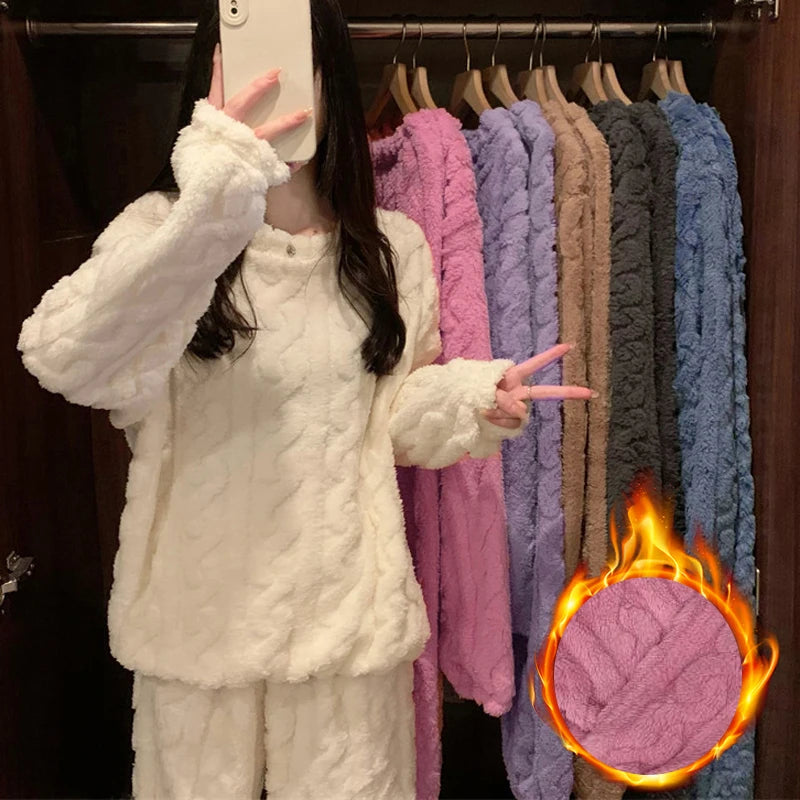 Women's Velvet Pajama Set