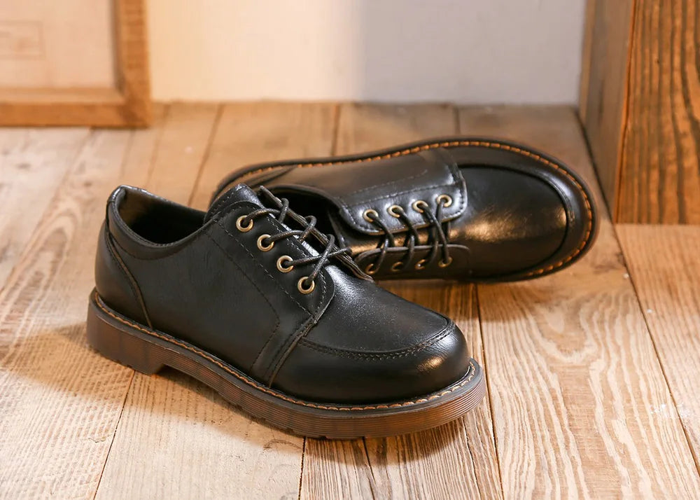 أحذية أوكسفورد نسائية بتصميم ريترو – ٢٠٢٥