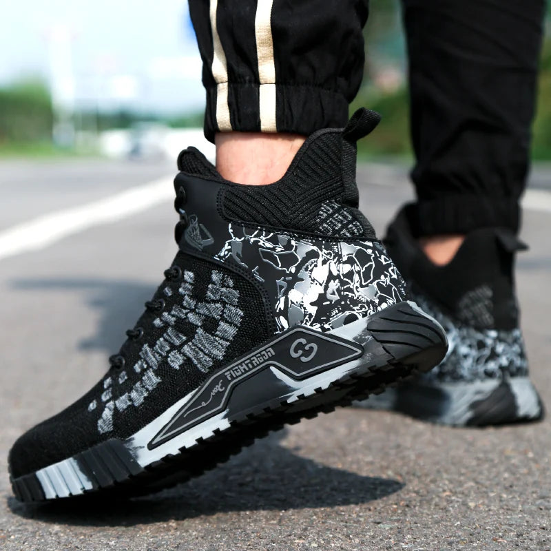 أحذية السلامة العالية للرجال في العمل