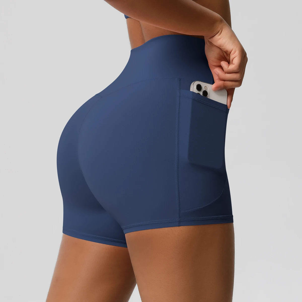 Women's Pocketed Fitness Yoga Shorts
