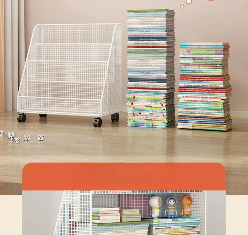 Kids Bookshelf Desk Organizer