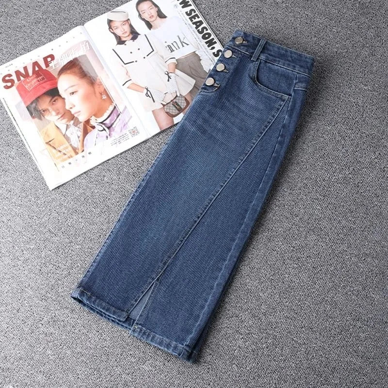 WrapFit™ – Slim A-Line Wrap Skirt (High Waist, Spring/Summer Casual)