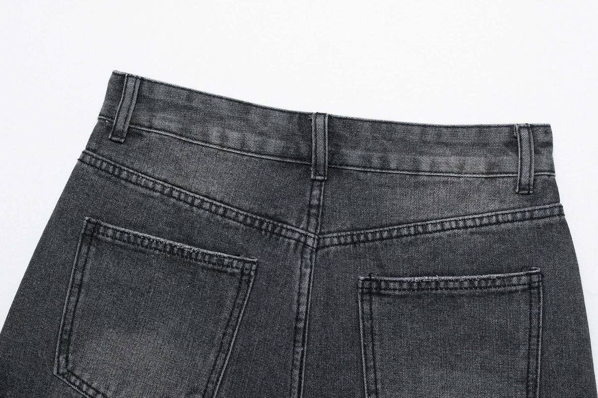 Women High Waist Denim Shorts