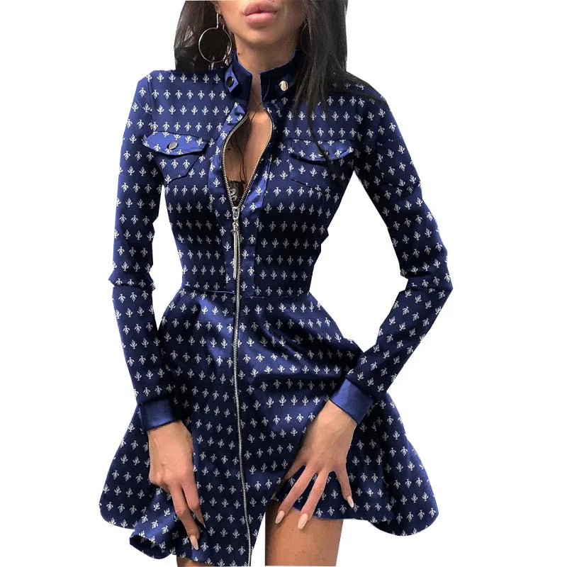 Women's Lace Patchwork Mini Dress